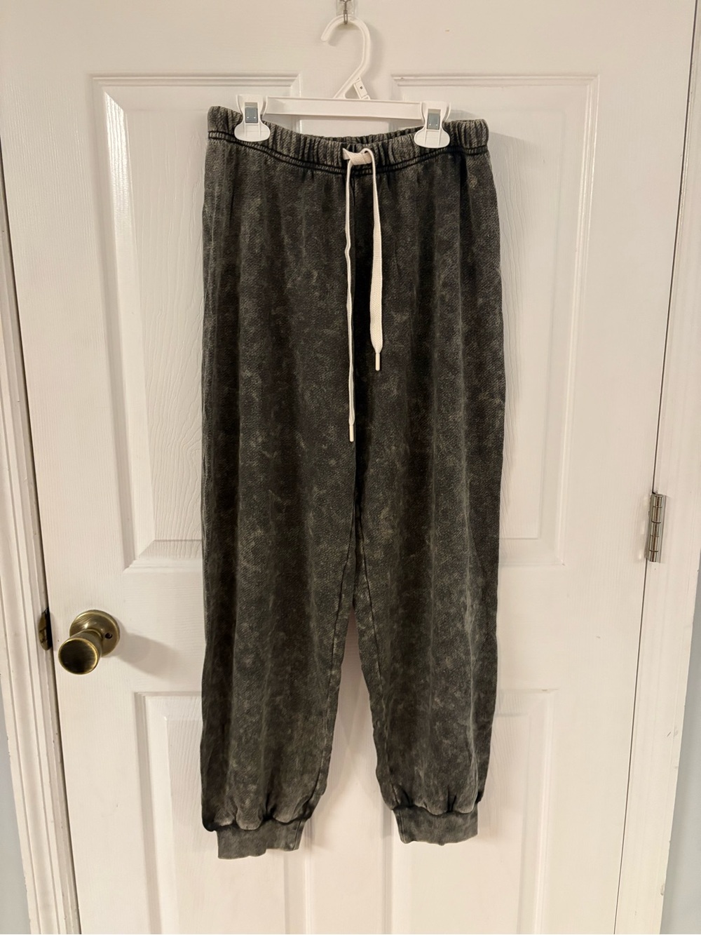 NEW aerie Washed Charcoal Drawstring Jogger Pants